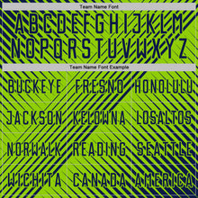 Charger l'image dans la galerie, Custom Navy Neon Green Line Sublimation Soccer Uniform Jersey