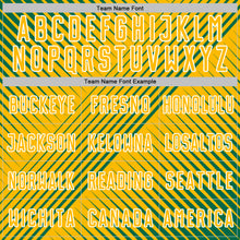 Charger l'image dans la galerie, Custom Kelly Green Gold-White Line Sublimation Soccer Uniform Jersey