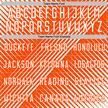 Load image into Gallery viewer, Custom White Orange Line Sublimation Soccer Uniform Jersey