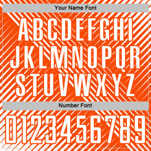 Load image into Gallery viewer, Custom White Orange Line Sublimation Soccer Uniform Jersey