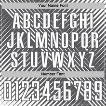 Load image into Gallery viewer, Custom White Steel Gray Line Sublimation Soccer Uniform Jersey