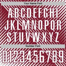 Load image into Gallery viewer, Custom White Crimson Line Sublimation Soccer Uniform Jersey