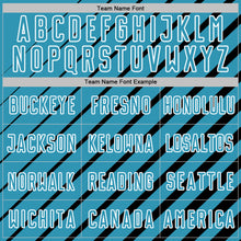 Charger l'image dans la galerie, Custom Black Panther Blue-White Lines Sublimation Soccer Uniform Jersey