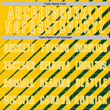 Charger l'image dans la galerie, Custom Green Yellow-White Lines Sublimation Soccer Uniform Jersey