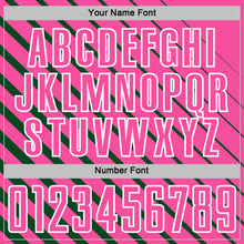 Charger l'image dans la galerie, Custom Green Pink-White Lines Sublimation Soccer Uniform Jersey