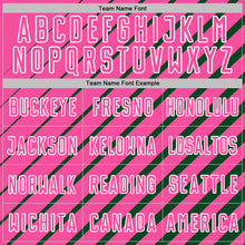 Charger l'image dans la galerie, Custom Green Pink-White Lines Sublimation Soccer Uniform Jersey