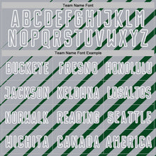 Charger l'image dans la galerie, Custom Green Gray-White Lines Sublimation Soccer Uniform Jersey