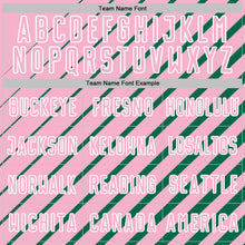 Charger l'image dans la galerie, Custom Kelly Green Light Pink-White Lines Sublimation Soccer Uniform Jersey