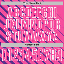 Load image into Gallery viewer, Custom Purple Pink-White Lines Sublimation Soccer Uniform Jersey