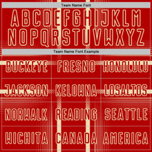 Загрузить изображение в средство просмотра галереи, Custom Red Cream Lines Sublimation Soccer Uniform Jersey