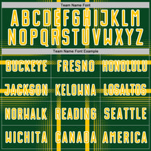 Charger l'image dans la galerie, Custom Green Yellow-White Lines Sublimation Soccer Uniform Jersey