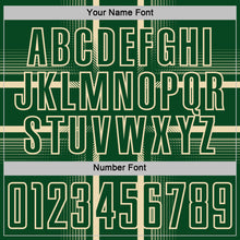 Load image into Gallery viewer, Custom Green Cream Lines Sublimation Soccer Uniform Jersey