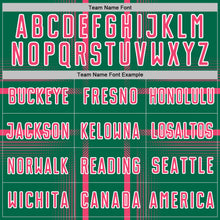 Charger l'image dans la galerie, Custom Kelly Green Neon Pink-White Lines Sublimation Soccer Uniform Jersey