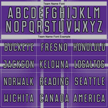 Загрузить изображение в средство просмотра галереи, Custom Purple Gray-Black Lines Sublimation Soccer Uniform Jersey