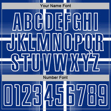 Load image into Gallery viewer, Custom Royal White Lines Sublimation Soccer Uniform Jersey
