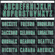 Load image into Gallery viewer, Custom Black Kelly Green-White Slant Lines Sports Sublimation Soccer Uniform Jersey