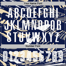Charger l'image dans la galerie, Custom Figure White Navy-Cream Fluid Art Splash Sublimation Soccer Uniform Jersey