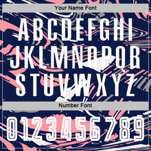 Charger l'image dans la galerie, Custom Figure White Navy-Medium Pink Fluid Art Splash Sublimation Soccer Uniform Jersey