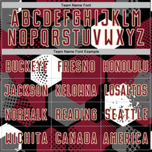 Load image into Gallery viewer, Custom Black Crimson White-Cream Geometric Shape Sublimation Soccer Uniform Jersey