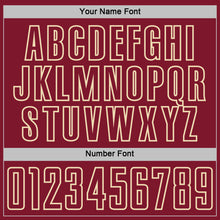 Load image into Gallery viewer, Custom Black Crimson White-Cream Geometric Shape Sublimation Soccer Uniform Jersey