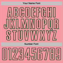 Загрузить изображение в средство просмотра галереи, Custom Green Medium Pink-White Geometric Shape Sublimation Soccer Uniform Jersey