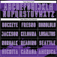 Загрузить изображение в средство просмотра галереи, Custom Black Purple-White Abstract Fragment Art Sublimation Soccer Uniform Jersey