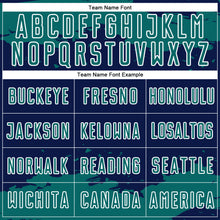 Charger l'image dans la galerie, Custom Navy Teal-White Abstract Fragment Art Sublimation Soccer Uniform Jersey