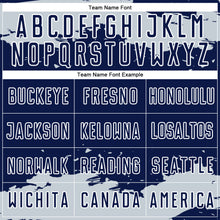 Charger l'image dans la galerie, Custom Navy Silver-White Abstract Fragment Art Sublimation Soccer Uniform Jersey