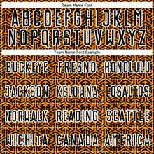 Charger l'image dans la galerie, Custom Black Bay Orange-White Geometric Arrow Sublimation Soccer Uniform Jersey