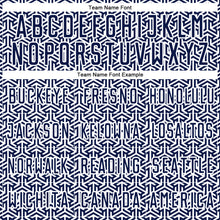 Load image into Gallery viewer, Custom Navy White Geometric Arrow Sublimation Soccer Uniform Jersey