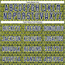 Charger l'image dans la galerie, Custom Navy Neon Yellow-White Geometric Arrow Sublimation Soccer Uniform Jersey