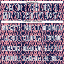 Charger l'image dans la galerie, Custom Navy Medium Pink-White Geometric Arrow Sublimation Soccer Uniform Jersey