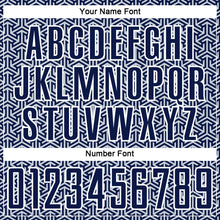 Charger l'image dans la galerie, Custom Navy Silver-White Geometric Arrow Sublimation Soccer Uniform Jersey