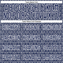 Charger l'image dans la galerie, Custom Navy Gray-White Geometric Arrow Sublimation Soccer Uniform Jersey