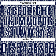 Charger l'image dans la galerie, Custom Navy Gray-White Geometric Arrow Sublimation Soccer Uniform Jersey