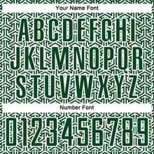 Laden Sie das Bild in den Galerie-Viewer, Custom Green White Geometric Arrow Sublimation Soccer Uniform Jersey