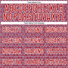 Charger l'image dans la galerie, Custom Red Light Blue-White Geometric Arrow Sublimation Soccer Uniform Jersey