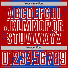 Загрузить изображение в средство просмотра галереи, Custom Thunder Blue Red-White Abstract Splatter Grunge Art Sports Sublimation Soccer Uniform Jersey