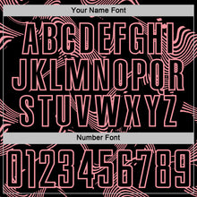 Load image into Gallery viewer, Custom Black Medium Pink Curve Lines Sports Sublimation Soccer Uniform Jersey