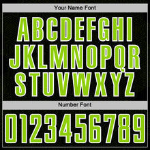 Load image into Gallery viewer, Custom Black Neon Green-White Geometric Shape Sports Sublimation Soccer Uniform Jersey