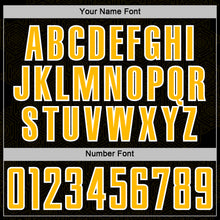 Load image into Gallery viewer, Custom Black Gold-White Geometric Shape Sports Sublimation Soccer Uniform Jersey