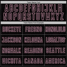 Load image into Gallery viewer, Custom Black Light Pink Geometric Shape Sports Sublimation Soccer Uniform Jersey