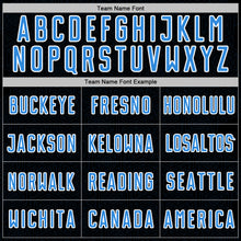 Load image into Gallery viewer, Custom Black Powder Blue-White Geometric Shape Sports Sublimation Soccer Uniform Jersey