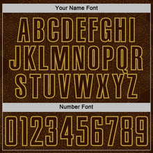 Charger l'image dans la galerie, Custom Brown Old Gold Geometric Shape Sports Sublimation Soccer Uniform Jersey