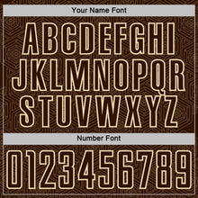 Charger l'image dans la galerie, Custom Brown Cream Geometric Shape Sports Sublimation Soccer Uniform Jersey