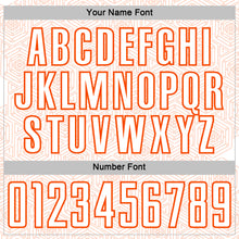 Load image into Gallery viewer, Custom White Orange Geometric Shape Sports Sublimation Soccer Uniform Jersey