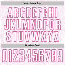 Load image into Gallery viewer, Custom White Pink Geometric Shape Sports Sublimation Soccer Uniform Jersey