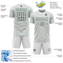 Load image into Gallery viewer, Custom White Green Geometric Shape Sports Sublimation Soccer Uniform Jersey