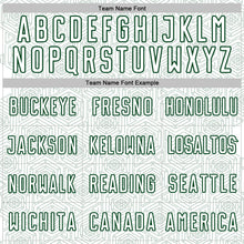 Load image into Gallery viewer, Custom White Green Geometric Shape Sports Sublimation Soccer Uniform Jersey