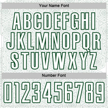 Load image into Gallery viewer, Custom White Green Geometric Shape Sports Sublimation Soccer Uniform Jersey